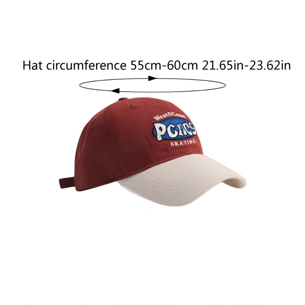 

Vintage Cotton Curved Brim Baseball Cap Unisex Embroidery Letter Patchwork Multi-Color Block Outdoor Casual Fashion Hat Adjustable чёрный