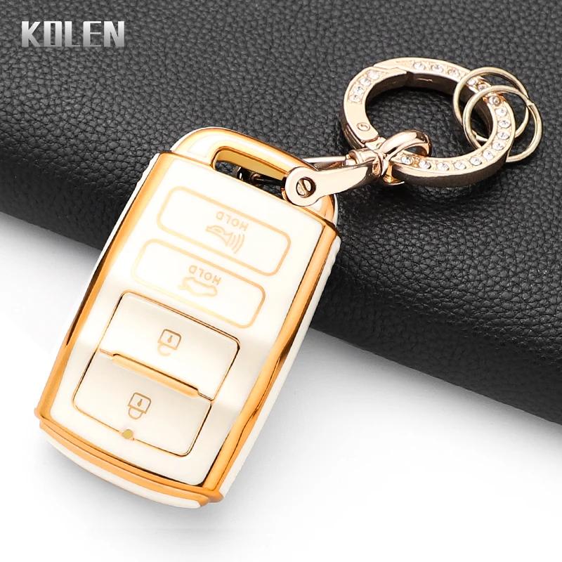 Fashion Tpu Car Key Case Cover For Kia Cadenza K9 K7 K-04 Sorento K900 And New K7 Protected Keychain Shell Fob Accessories Bag