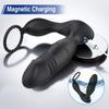 2 In 1 Bluetooth App Vibrator Male Anal Plug Thrusting Sex Toy Prostate Massager Wireless Remote Silicone Butt Plug For Men Gay