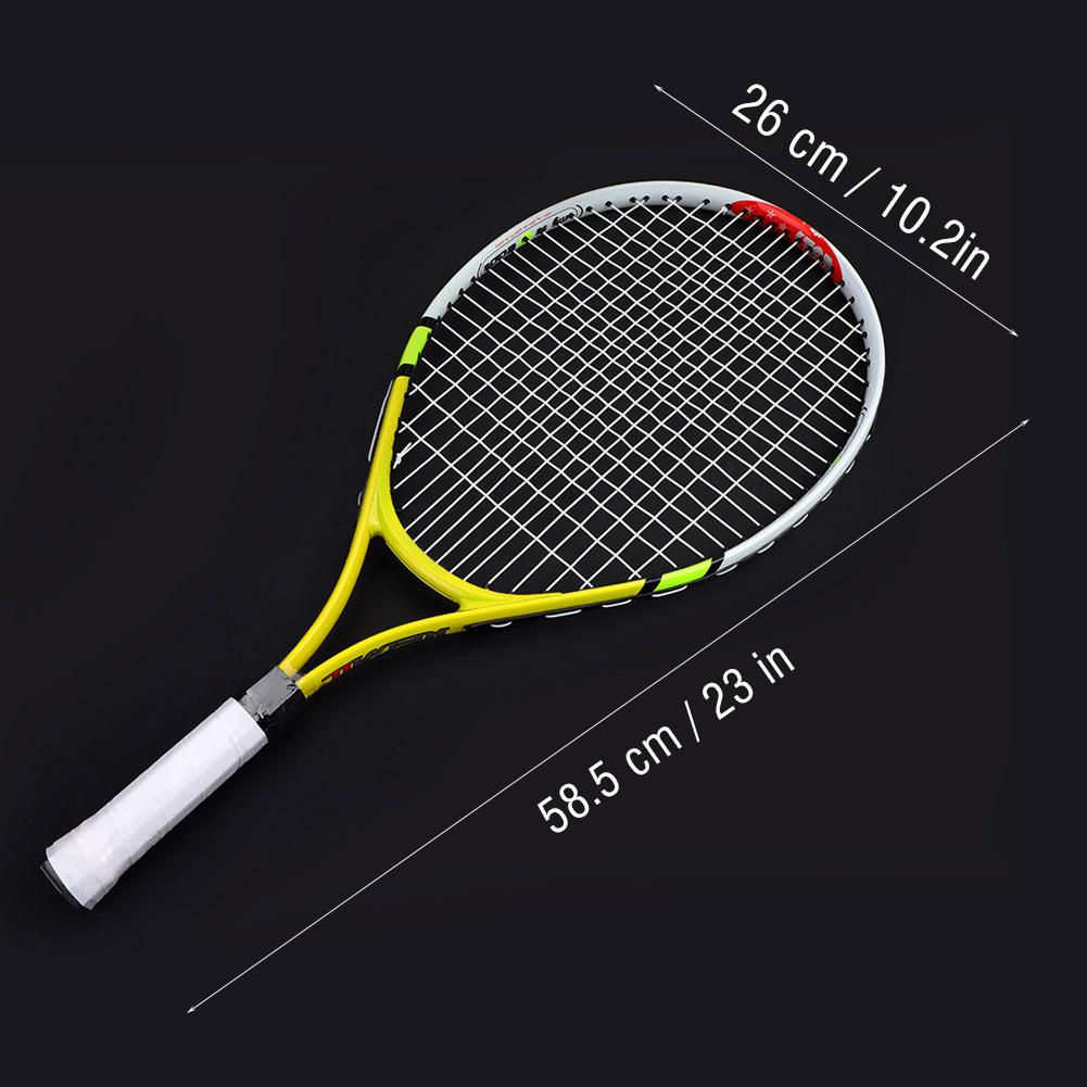 String Single Tennis Racket Racquet for Kids Training Practice( Red )