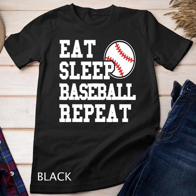 Eat Sleep Baseball Repeat Funny Player T Shirt