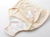 [SAKIKU-EN] Japanese-style Split-crotch Shorts with One-touch Hook Closure, Lace Panties, Beige, ML Size, Easy To Put On and Take Off, Japanese-style