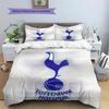 Tottenham Hotspur F.C Pattern Bedding Quilt Set  Home Decoration  Gift (1 * Duvet Cover + 2 * Pillowcase  Without Core)