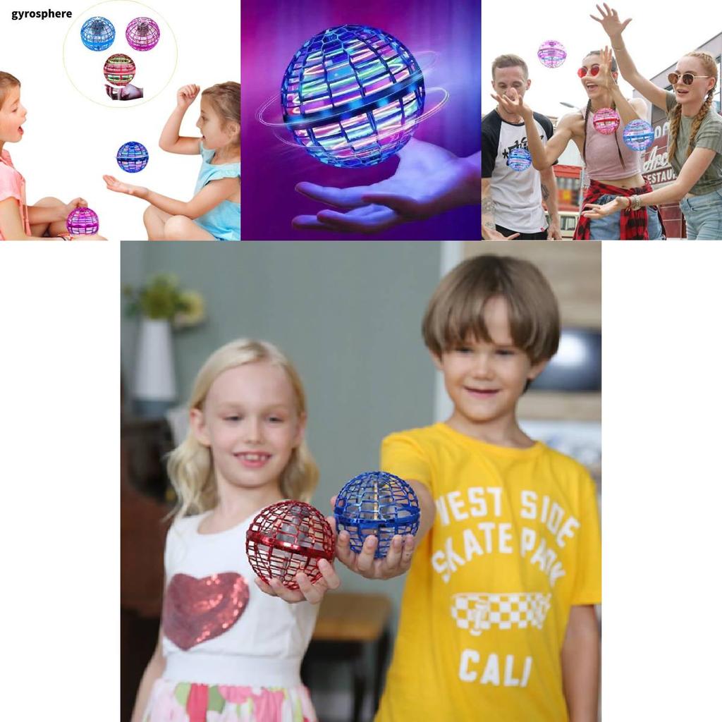 Enchanting Spin Flying Ball Gyroscope Edition Red Water Drop Version With Remote Control