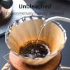 Coffee Paper Filters 100PCs/40PCs Unbleached V01 V02 Cone Filter Pour Over Natural Wood Pulp 60 Degree Drip Coffee Paper Filters