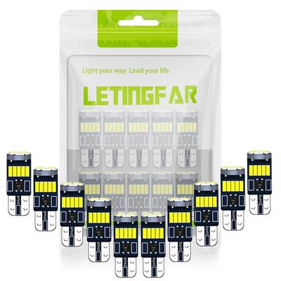 T10 LED Weiß Explosives Licht Standlicht, T10 LED, Integrierter Canbus-Decoder, 5W, 15 Stück,