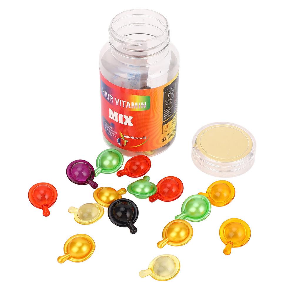Moisturizing Hair Oil Capsules 30 Count with Nutrient Rich Oils for Dry Frizzy Damaged Hair Repair and Shine