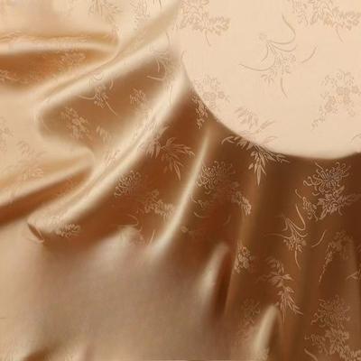 Dark Patterned Jacquard Silk Acetate Fabric Suitable for Wedding Dresses Formal Gowns and Handmade DIY Clothing Materials