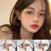 Oval Shaped Nearsighted Glasses For Women Small Frame Myopia Eye Glasses Take Photos Atmosphere Decorative Eyewear