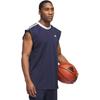 Adidas Logo Gestreift Schnelltrocknend Ärmelloses Basketball-Tanktop Herren Tops Tintenblau IY3723