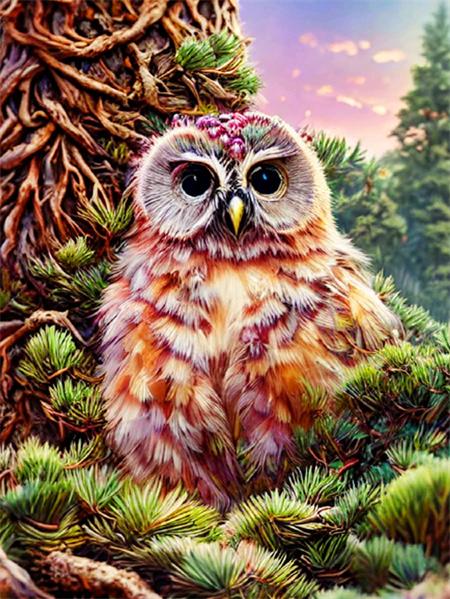 Full Square/round Diamond Art Painting Owl Cartoon 5d Diy Embroidery Mosaic Animal Crystal Wall Sticker Decor Home