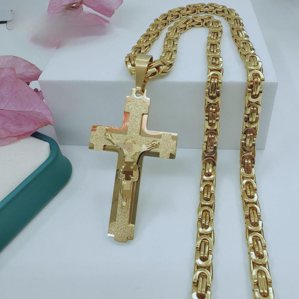 Ashion Trend Personalized Cross Pendant Necklace Jewelry 2026 Men's Pendant Necklace Jewelry Accessories