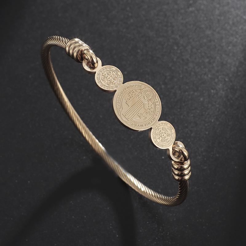 Modeontwerp Roestvrij Staal Gebogen Tafelgerei Vork Open Armband Mannen en Vrouwen Persoonlijkheid Bedel Hip Hop Casual Sieraden Cadeau