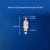 CPC Connector with Shut-Off Valve: 3/16" Male/Female Quick Disconnect for Beauty Instruments