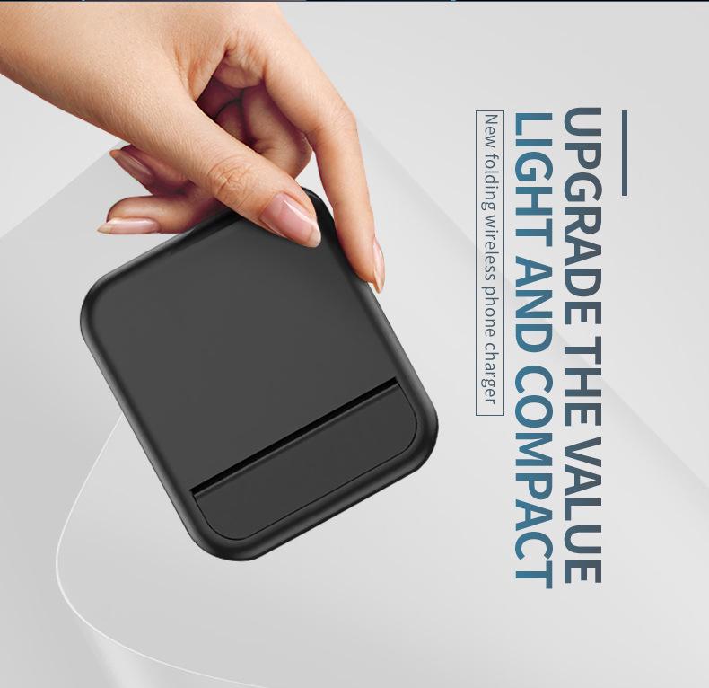 Foldable Wireless Charger Stand: Fast Qi-Compatible Vertical Phone Charging