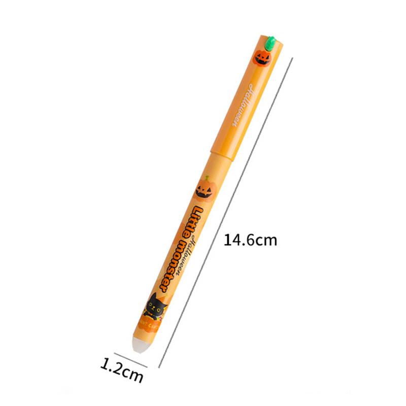 4 Pcs Cartoon Halloween Christmas Erasable Gel Pen Cute 0.5Mm Blue/Black Ink Signature Pens School Supplies Student Gifts