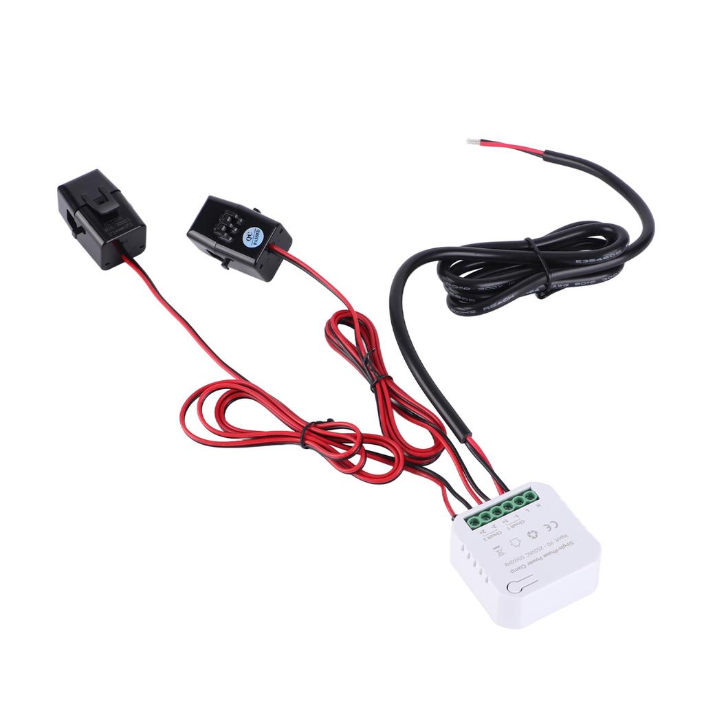 WiFi Single Phrase Energy Meter with Clamp Electricity Power Consumption Monitor for Tuya 90‑250VAC