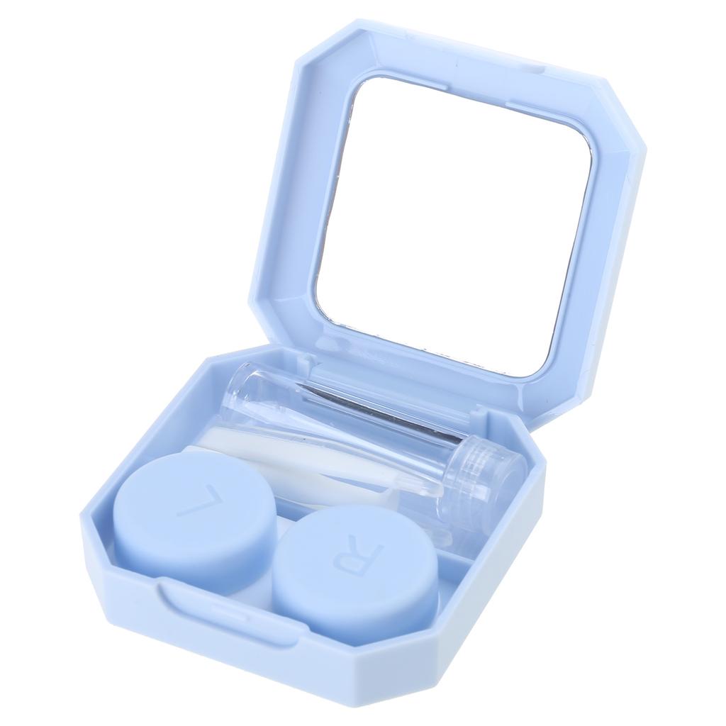 Portable Contact Lenses Case Remover Tool with Cover Travel Easy Carry Plunger Suction Cup Applies Contacts Safely