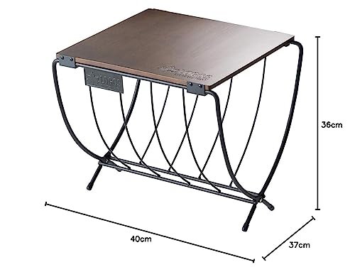 LOGOS Wide Firewood Rack Wood Table 81064183 Camping Folding Outdoor Table