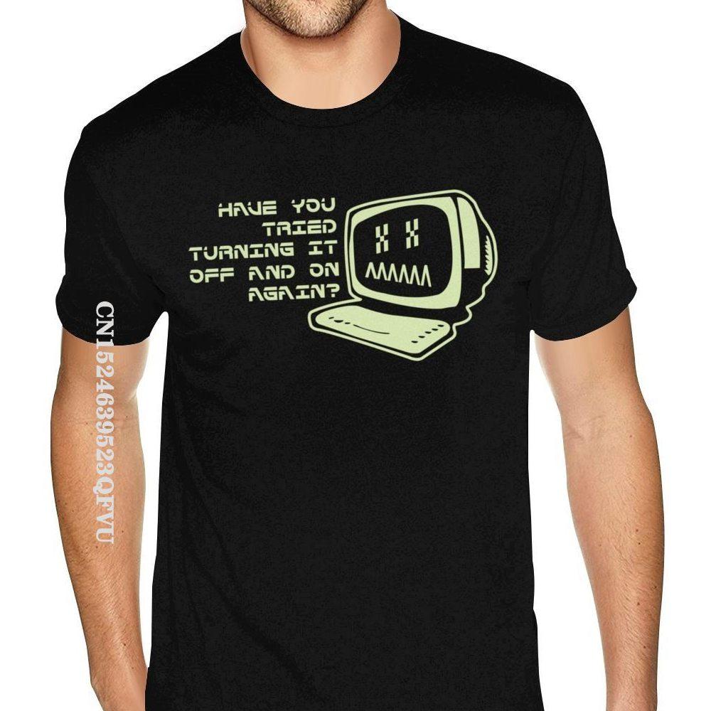 

Oversize It Computer Programmer Geek T-Shirt Men Simple Fashion Brand Funny Harajuku T Shirt 80S Vintage Vintage Tee Shirt S разноцветный