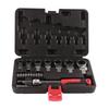 20 Pcs Ratchet Wrench Set Interchangeable 180 Degree Rotating Flex Head Wrench Screwdriver Bit Kit