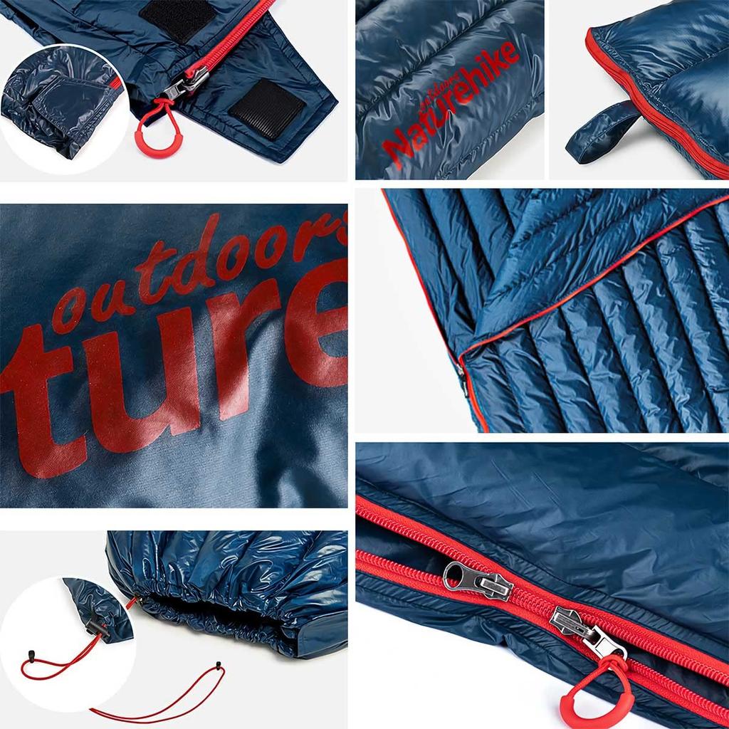 Naturehike Down Sleeping Ultra Uses Goose Suitable for 4 Suitable for Mountain Disaster Various Sleeping In the Can Connect 2 Sleeping Includes
