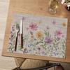 Daisy Butterfly Wild Flower Spring Placemats Set of 4, 12x18 Inch Seasonal Holiday Table Mats for Party Kitchen Dining Decoration