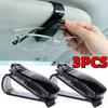 3PCS Universal Car Sun Visor Glasses Box, Sunglasses Clip, Card Ticket & Pen Holder, Multifunctional Eyeglasses Organizer Car Accessories
