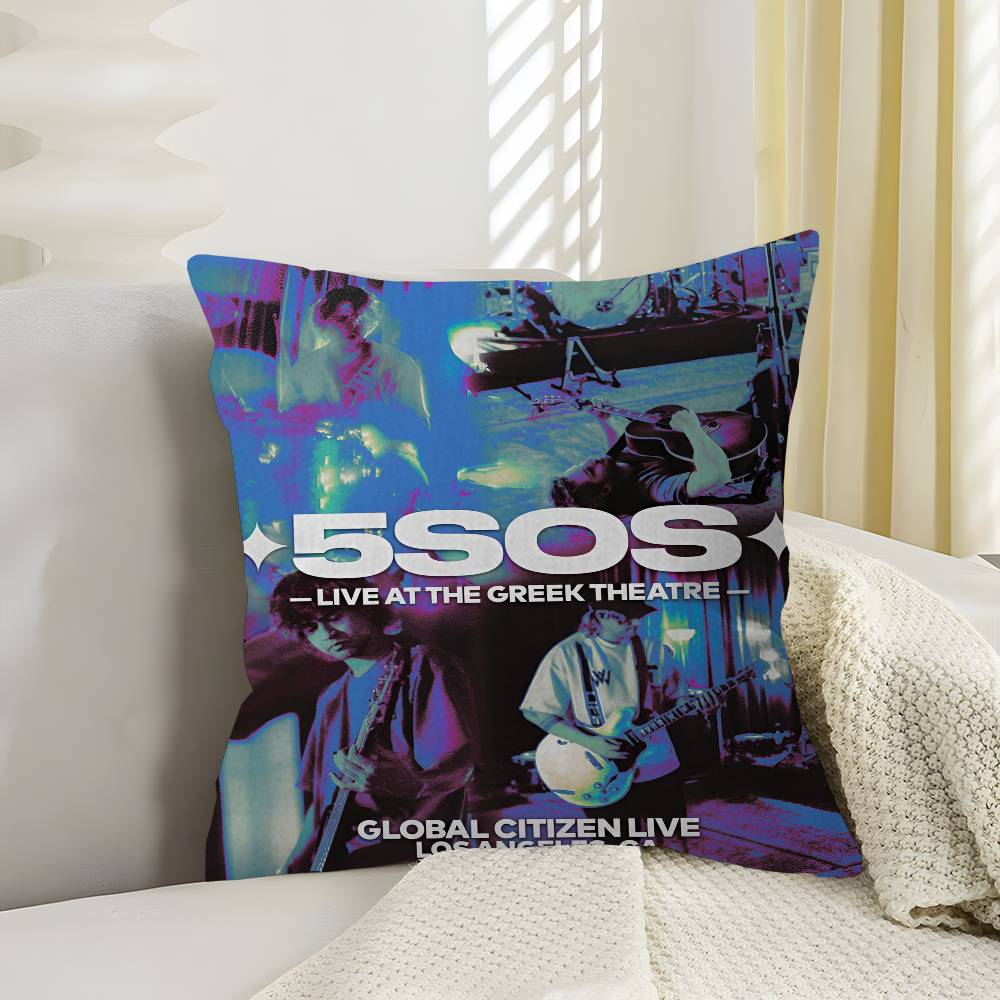 SSeconds of SSummer Band Cushion Cover Car Throw Pillow Case For Sofa Car Christmas Gift xcm xcm