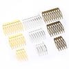 10pcs Simple Hairpins Hair Combs Metal 5 8 10 Teeth Bridal Hair Comb For Women Bridal DIY Wedding Hair Pins Headwear Accessories