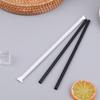 100Pcs Black Drinking Straws Plastique Straws Single Piece Paper Packaging Rietjes Flexible Party Kitchen Beverage Straws