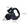 Double-Ended Pet Traction Rope Portable 360 Swivel Pets Leash with Night Light Retractable Outdoor Dog Walking Artifact