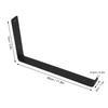 4Pcs L Shelf Brackets Strong Metal Easy Installation Strong Load Bearing Metal L Brackets For Family Office Garage 9.8in