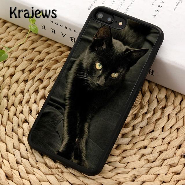 Měkké pouzdro na telefon Krajews Witches Black Cat pro iPhone 14 5 6s 7 8 plus X XR XS 11 12 13 pro max Samsung Galaxy S21 S22ultra