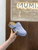 Inner height increase single shoe bag head half slippers women's shoes outer wear 2025 summer vacation style retro Roman Birkenstock sandals