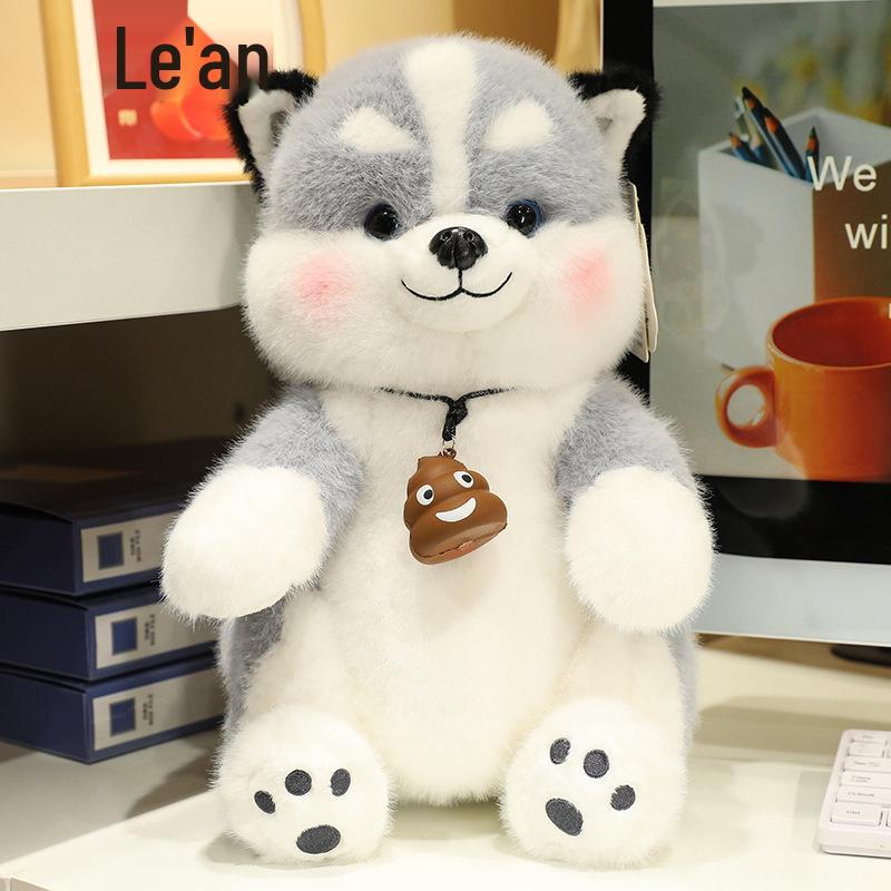 

Плюшевая кукла-собака хаски - Реалистичная игрушка-щенок, Подарок для девочек 40cm