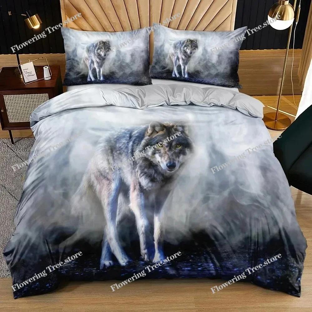 3D Animal Printed Duvet Cover Set Bedclothes Owl Pattern Bedding Set Quilt Cover With Pillowcases Queen King Size Bedroom Decor