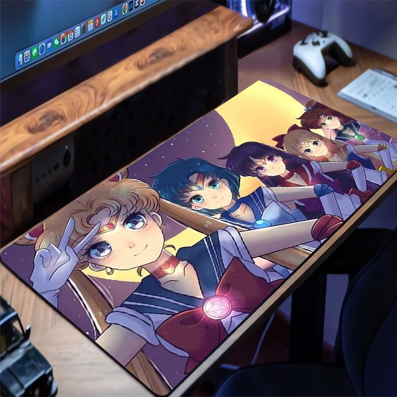 Mouse Pad SSailor Moon Large XXL PC Desk Mat Gamer Office Carpet Keyboard Mouse Pads Table Gaming Accessories Rug Mousepad