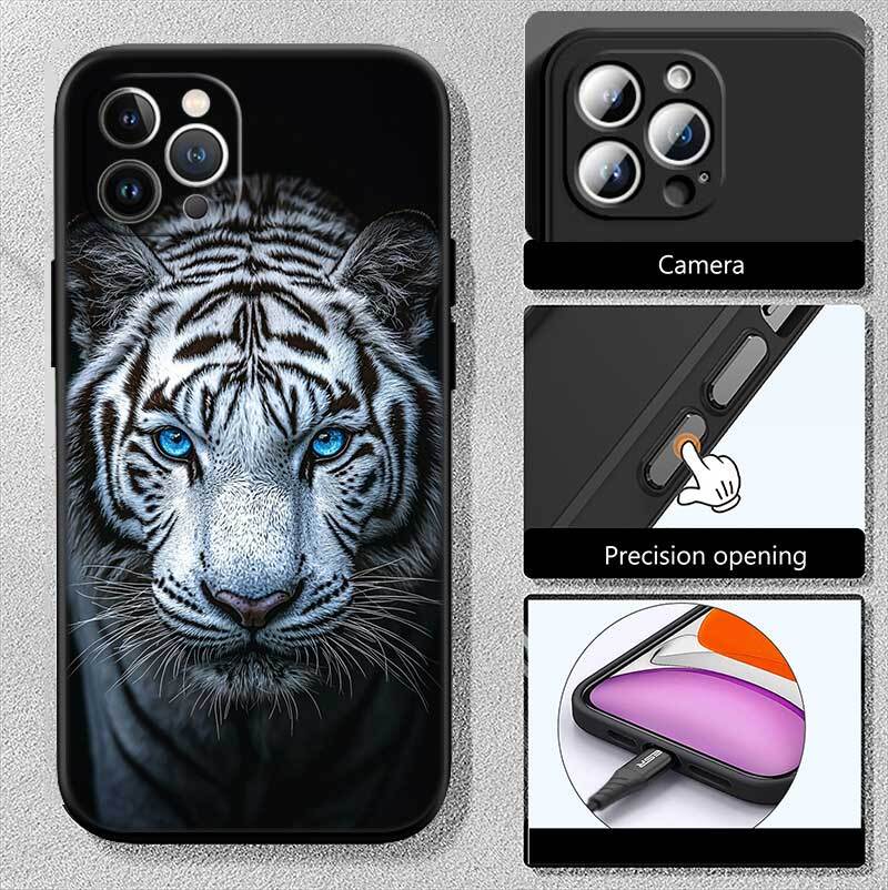 Animal Tiger Phone Case for Redmi Note 12 12S 12C 13 13C 13R 14 14S 14R 14C 11A 13X A3 A3X A4 A5 Pro Max Plus