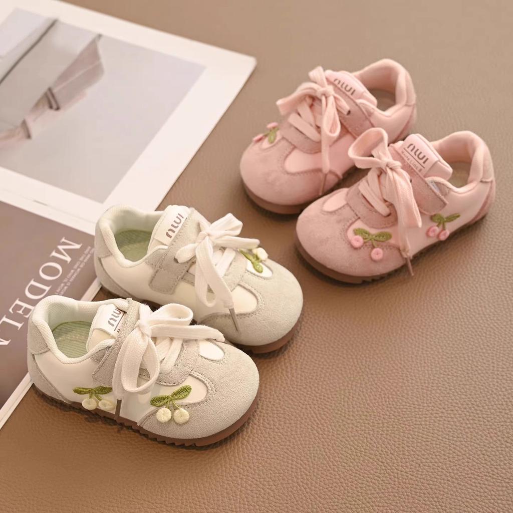 Girls' Sports Shoes Fashion Children's Moral Training Shoes 2025 New Spring and Autumn Soft-soled Baby Girls' Casual Shoes Children's Board Shoes