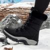 Women's Outdoor Snow Boots Comfortable Warm with Fleece High Top Classic Women's Snow Sneakers With Short Plush Shoes for Women