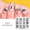 kads Nail Art Stamping Plates 63 Designs Nature Series Nail Template Stencil Plates for Nail Salon