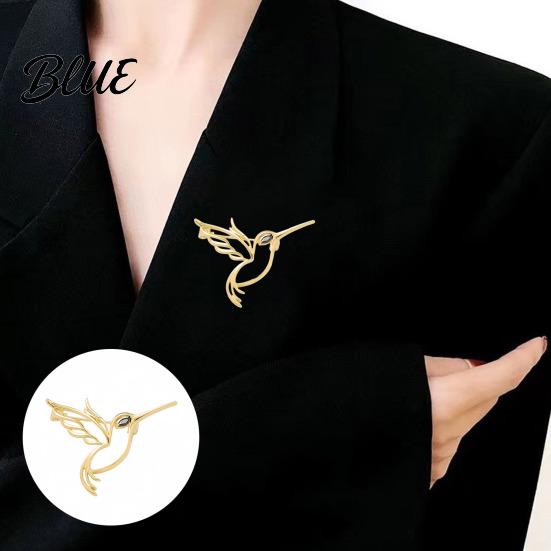 Hollow Hummingbird Brooch Bird Strong Pin High-Quality Alloy Durable Anti-Oxidation