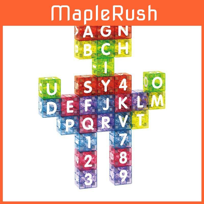 Magnetic Number Letter Blocks Educational Toy For Kids With Metal Box Storage