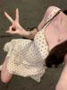 Early spring white polka dot suspender dress children's summer new high-end feeling huge good-looking small short skirt