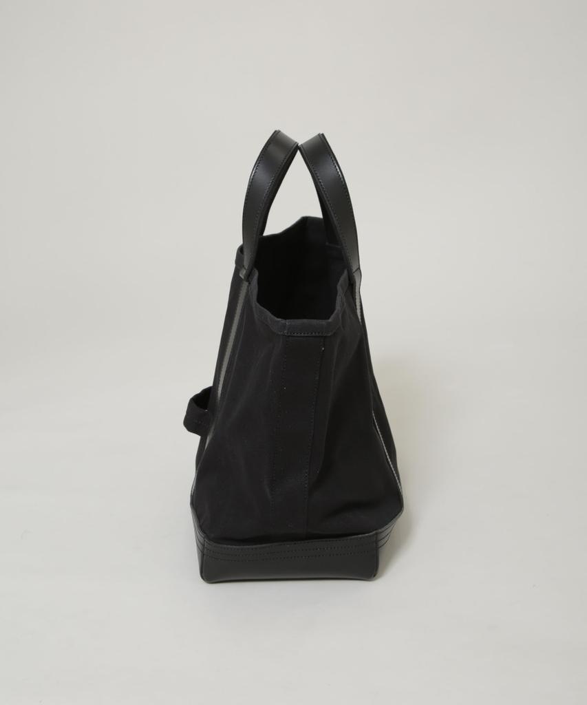 Nano Universe NJCLUB Men's Canvas and Leather Tote Bag F 010 Black 668-5232212