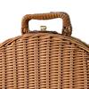 Rattan-Aufbewahrungsbox, verschleißfest, große Kapazität, Vintage, handgefertigt, Rattan, gewebt, multifunktionaler Aufbewahrungskoffer für Reisen