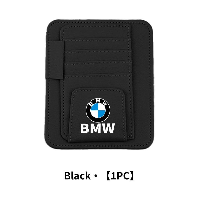 BWX1 2026 Car Sticker Car Sun Visor Glasses Clip Storage Holder Card Bag For BMW G30 G20 F30 F10 F40 E92 E91 G05 G06 G07 G11 G01 G02