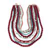 Colorful Gravel Layer Baroque Necklace Bohemia Style Beads Chains Necklace  Jewelry