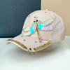 New Hat Women's Spring Summer Sunscreen Baseball Cap Heavy Industry Diamond Sequin Hanging Ring Peaked Cap Outdoor Sun Hat